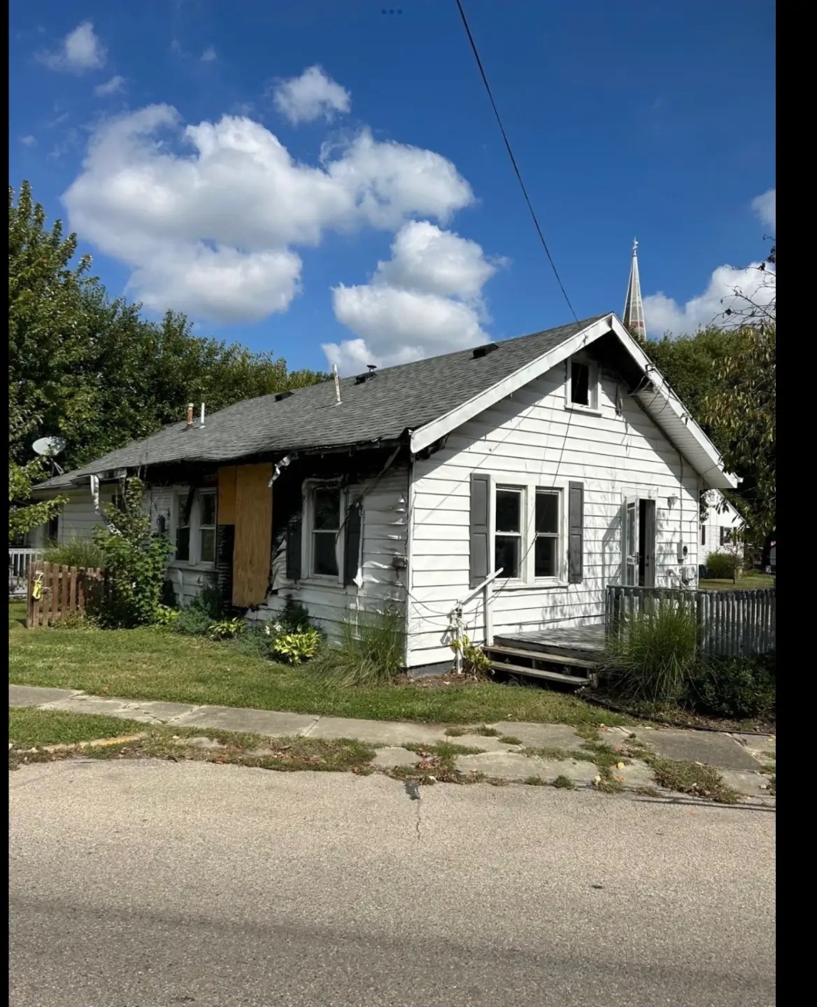 Fire Damaged Home Before Restoration
