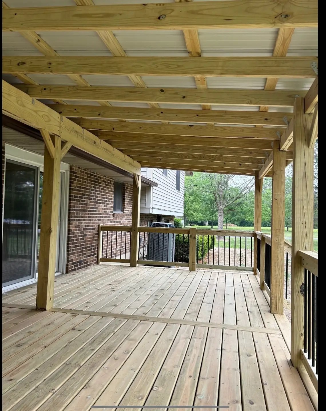 Covered Porch Framing & Decking