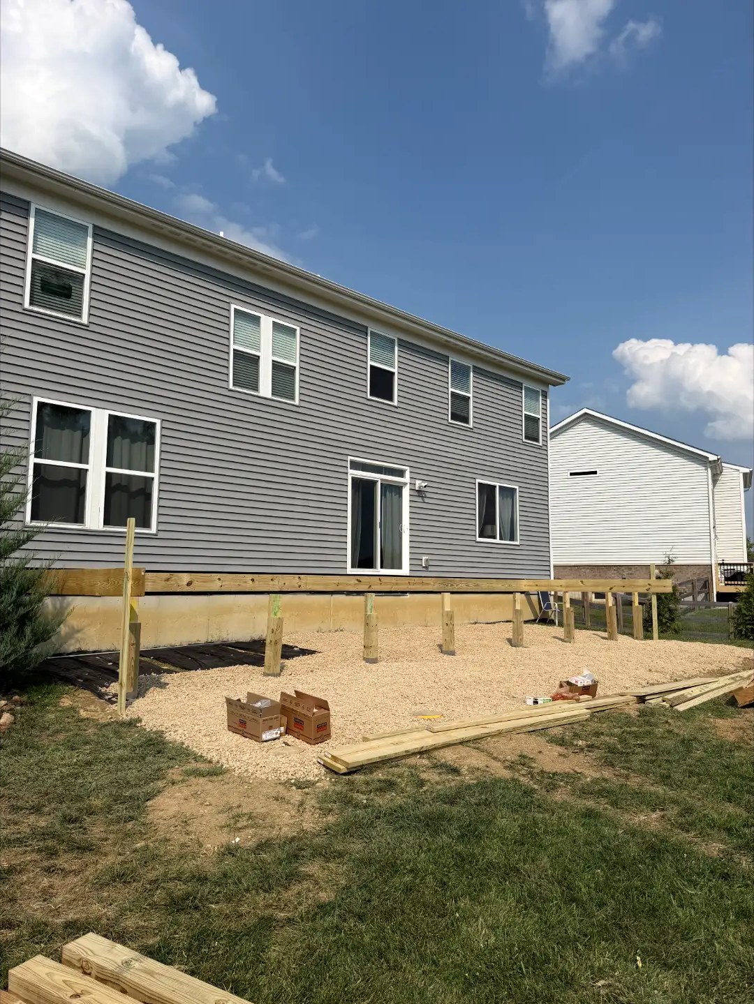 Deck Framing & Footings Install
