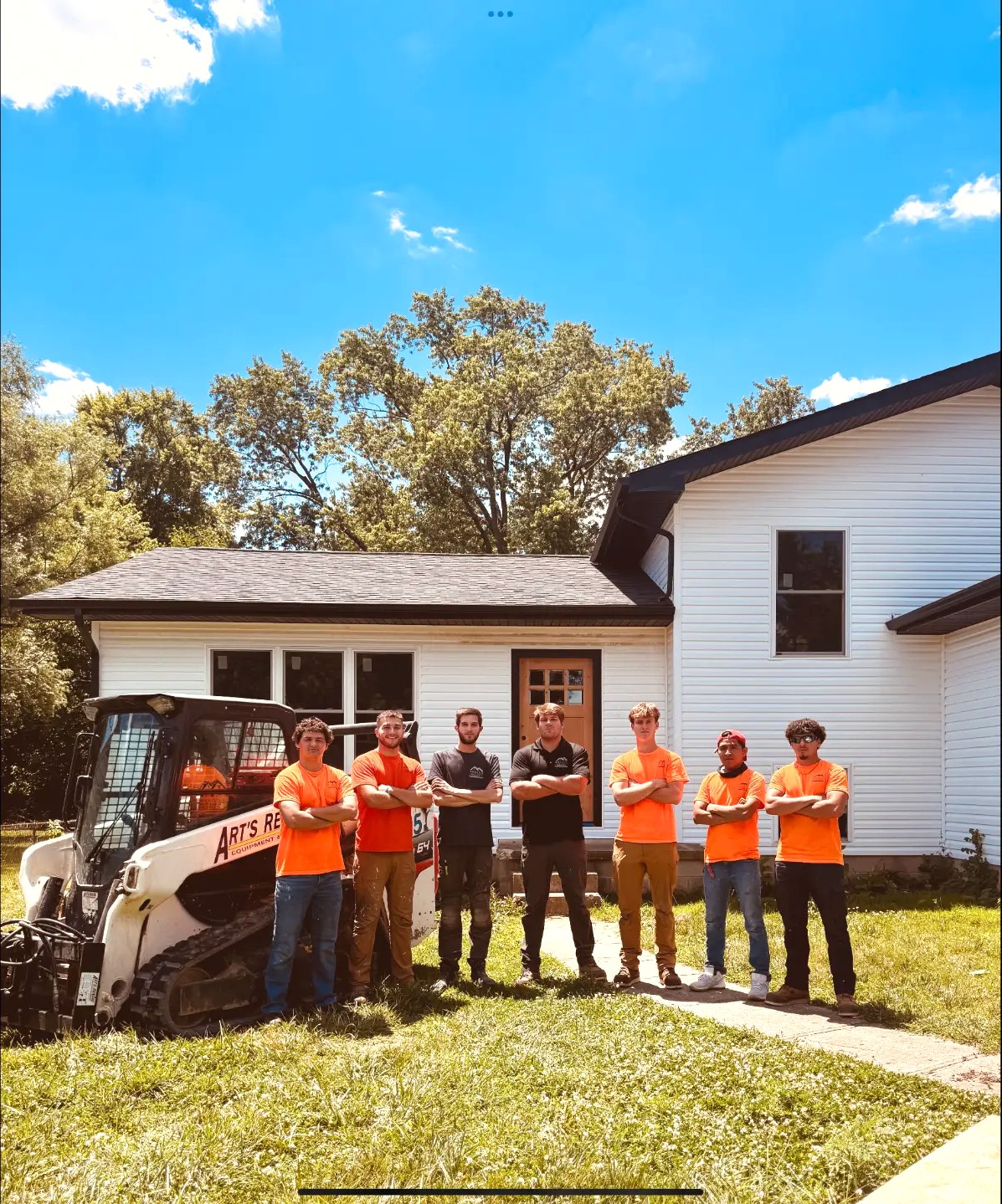The Green's Enterprises crew on a job site in Miamisburg, Ohio