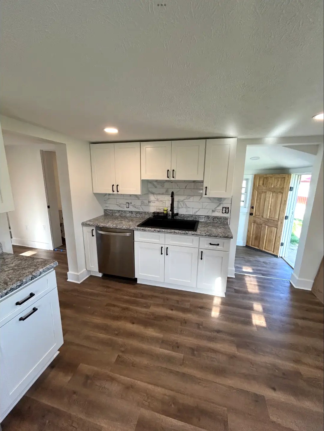 Granite Sink Run & Open Entry Kitchen